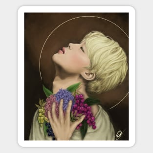 Jimin (BTS) - Caravaggio inspired painting Sticker